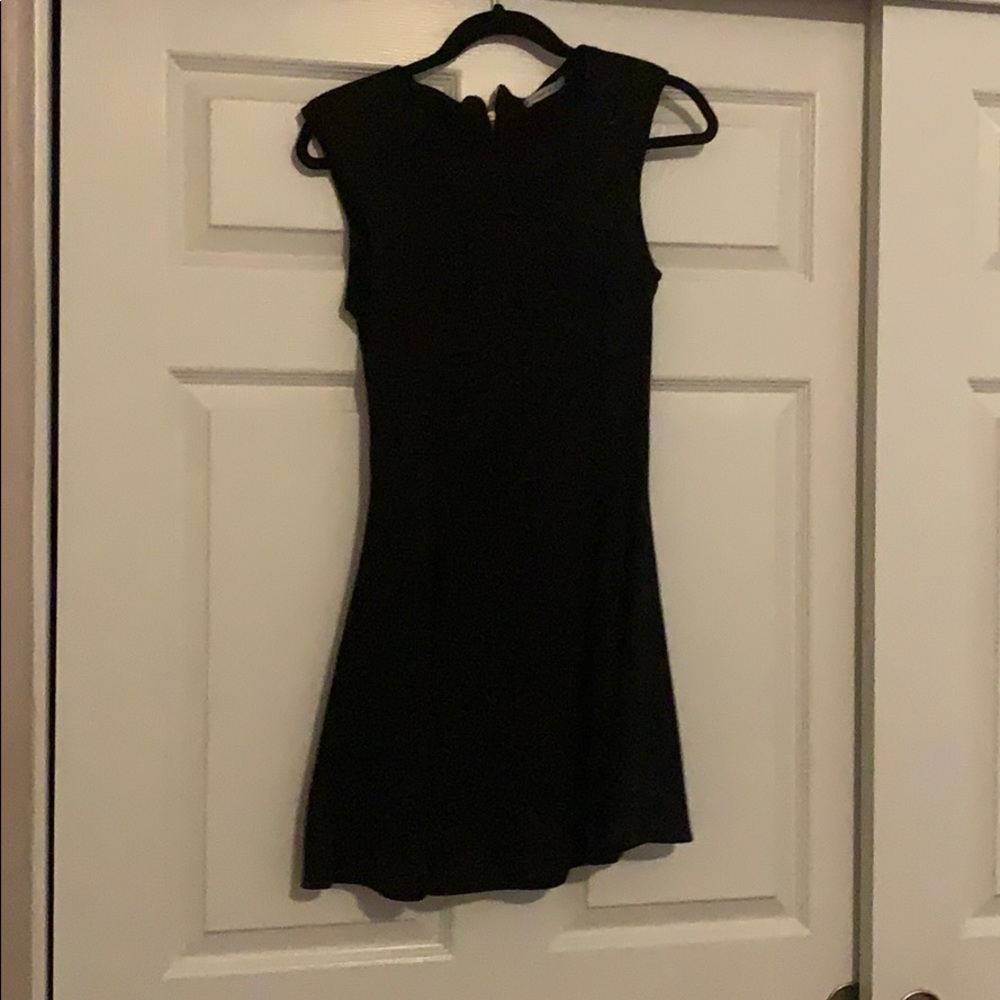 Black midi dress